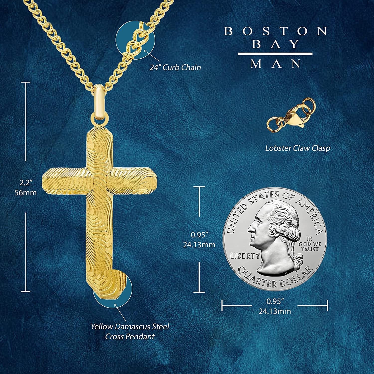Shop Men's Cross Necklaces and Chains in Gold & Silver | Shane Co.